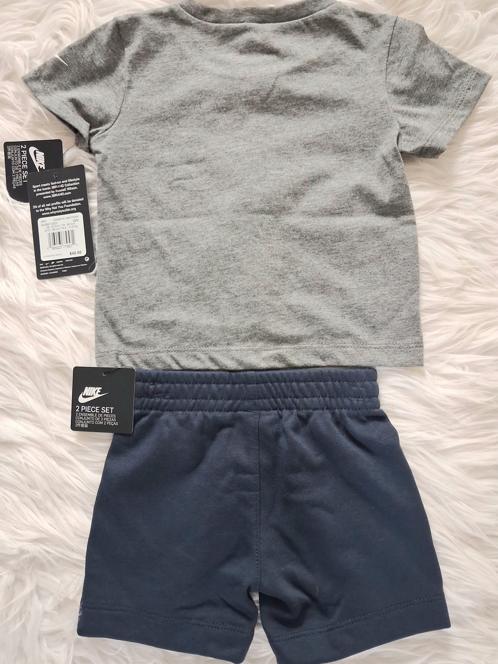 Nike 2 Piece Shorts &Shirt Set-Size 12M-NWT - Picture 2 of 2